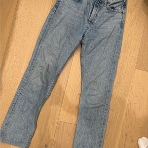 Agolde Light Blue Straight Leg Jeans
